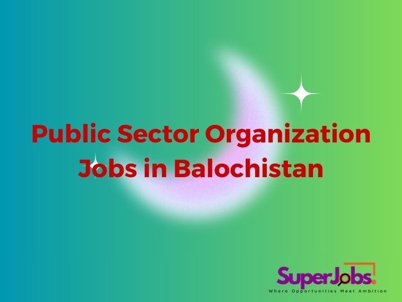 Public Sector Organization Jobs in Balochistan